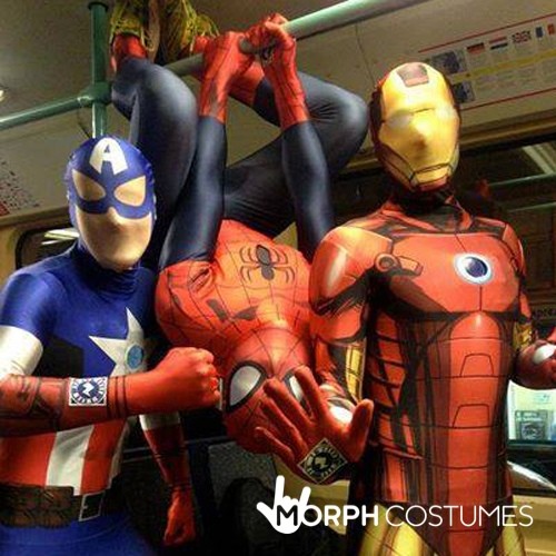 Superhelden und Kinohelden Morphsuit Kostüme